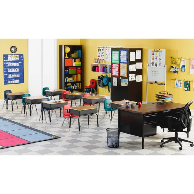 Alt view image 2 of 4 - LLR99890 18 Seat-Height Stacking Student Chairs - 4/CT