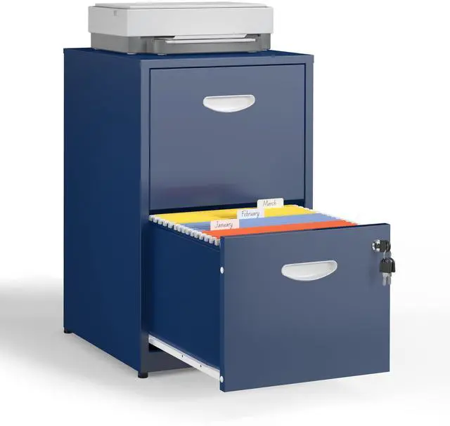Main image of 2 Drawer File Cabinet with Lock, Metal Filing Cabinet for Office | Small File Cabinets for Home Office, Under Desk Vertical File Cabinet Fit Hanging Files, Letter & A4 Documents