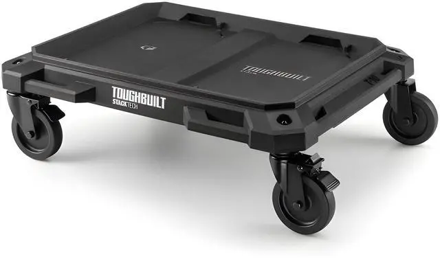 Main image of StackTech 4-Wheel Cart Tool Box Dolly with 4 Locking Casters | Heavy-Duty Rolling Base with Automatic Lock System & Tie-Down Points, Fits StackTech Toolboxes, Organizers & Coolers