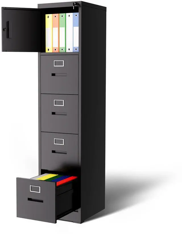 Main image of Metal File Cabinet with Drawer Heavy Duty Locking File Cabinets | Home Office Steel Filing Cabinet Vertical File Cabinets for Legal/Letter Size File,Assembly Required