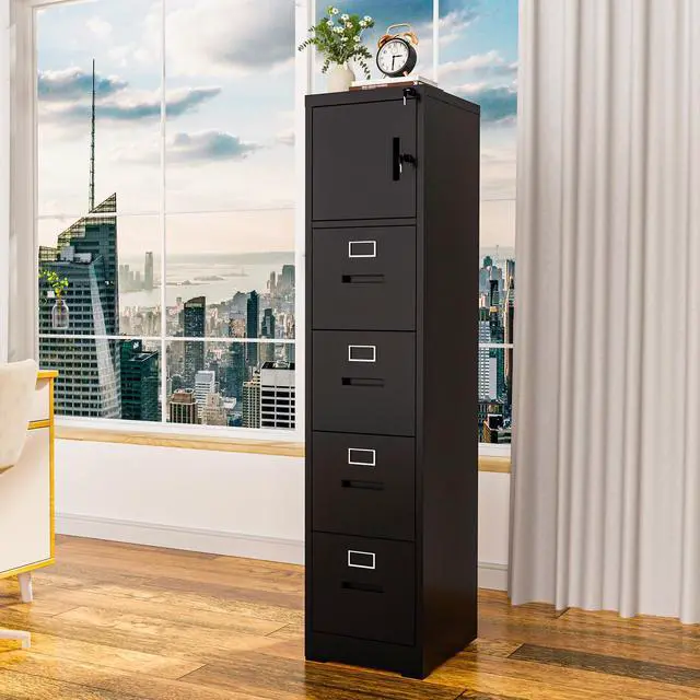 Alt view image 2 of 7 - Metal File Cabinet with Drawer Heavy Duty Locking File Cabinets | Home Office Steel Filing Cabinet Vertical File Cabinets for Legal/Letter Size File,Assembly Required