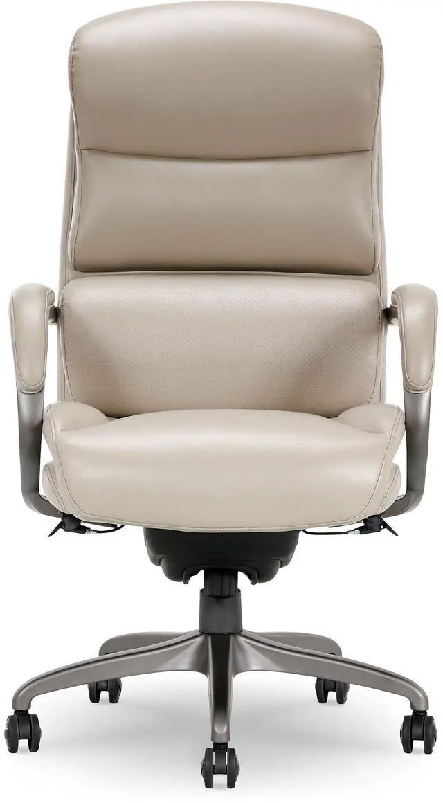 Main image of La-Z-Boy Aberdeen Bonded Leather Executive Chair, Beige