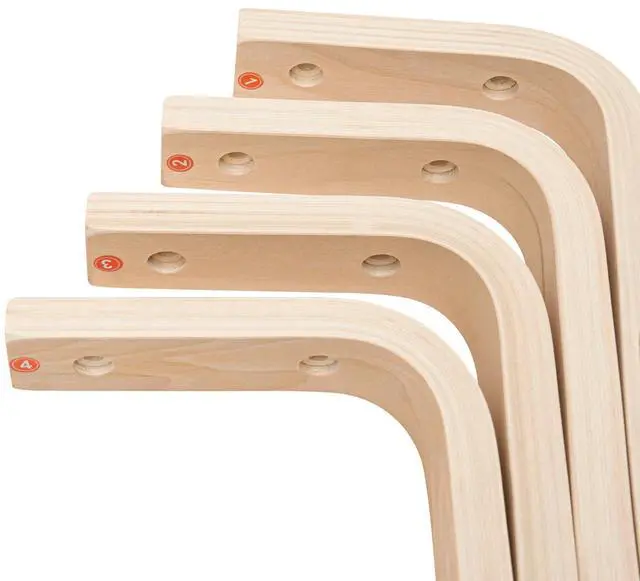 Alt view image 6 of 7 - Stackable Stools Set of 8, Upholstered Wood Stool Colorful Round Stacking Stools 17Inch Backless Nesting Stool School Chairs with Anti-Slip Foot Mats, 440Lbs Load for Kitchen, Dining Room, Classroom