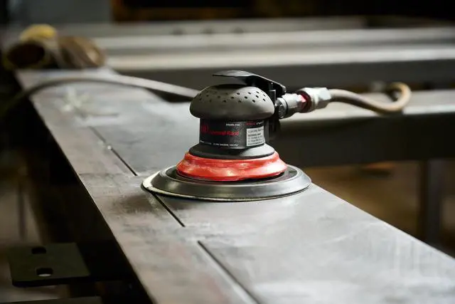 Alt view image 3 of 6 - 4152-HL Composite 6-Inch Orbital Palm Pneumatic Sander with Hook and Loop Pad