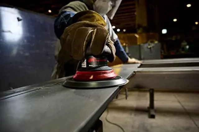 Alt view image 5 of 6 - 4152-HL Composite 6-Inch Orbital Palm Pneumatic Sander with Hook and Loop Pad