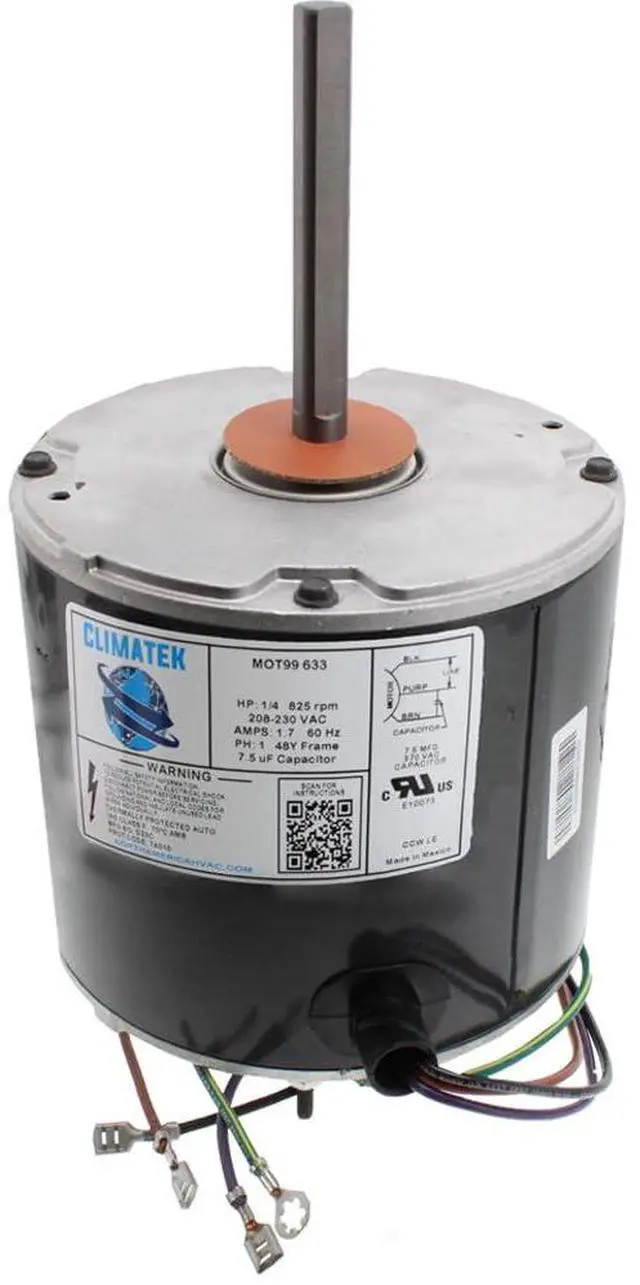 Main image of Upgraded 1/4 HP Condenser Fan Motor Directly Replaces GE Genteq #s 5KCP39MFAC15AS 5KCP39NFV572S 5KCP39MFAB47BS