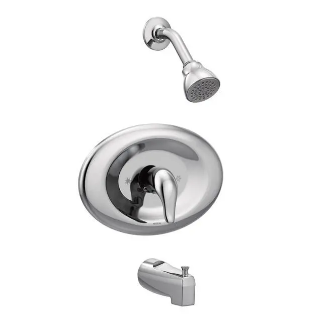 Alt view image 2 of 6 - Chateau Chrome Single Handle Posi-Temp Eco-Performance Shower Faucet Set, Valve Included, L2369EP