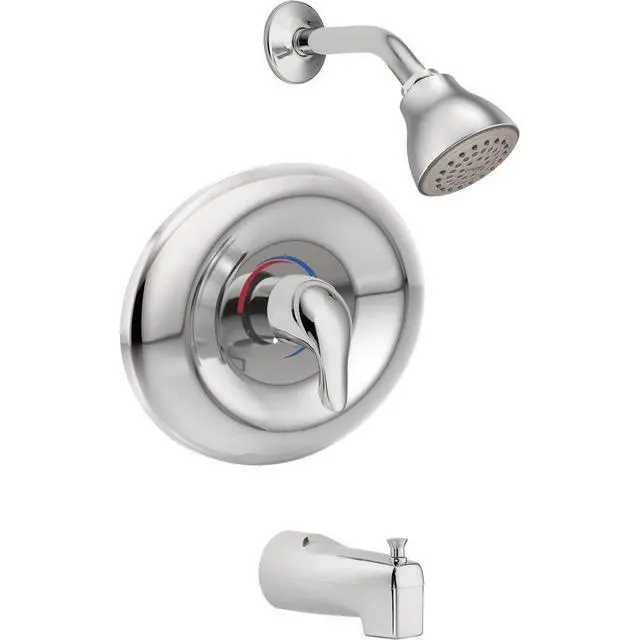 Alt view image 4 of 6 - Chateau Chrome Single Handle Posi-Temp Eco-Performance Shower Faucet Set, Valve Included, L2369EP