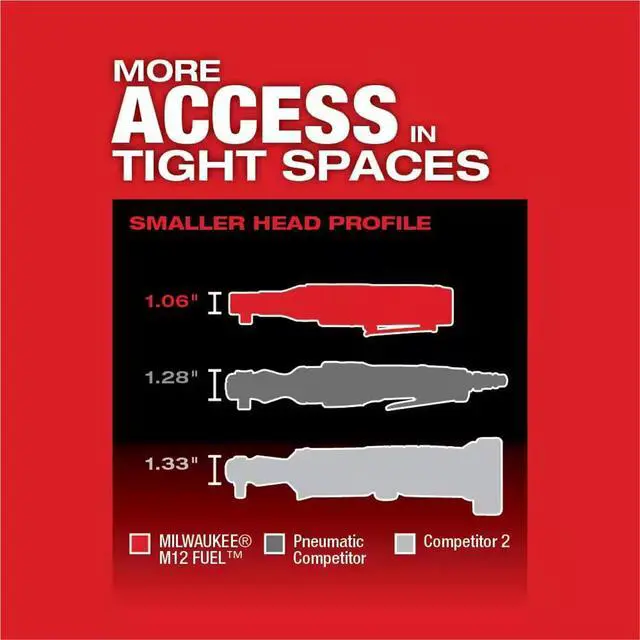 Alt view image 5 of 6 - M12 FUEL 3/8" RATCHET 2BAT