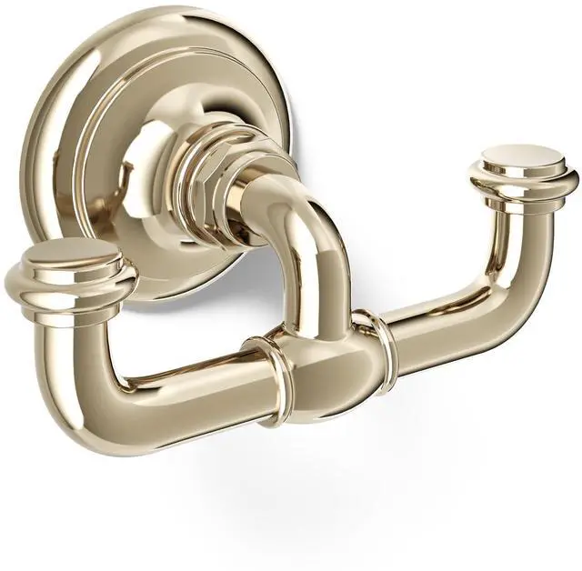 Main image of 72572-AF Artifacts® Double Robe Hook, Vibrant French Gold