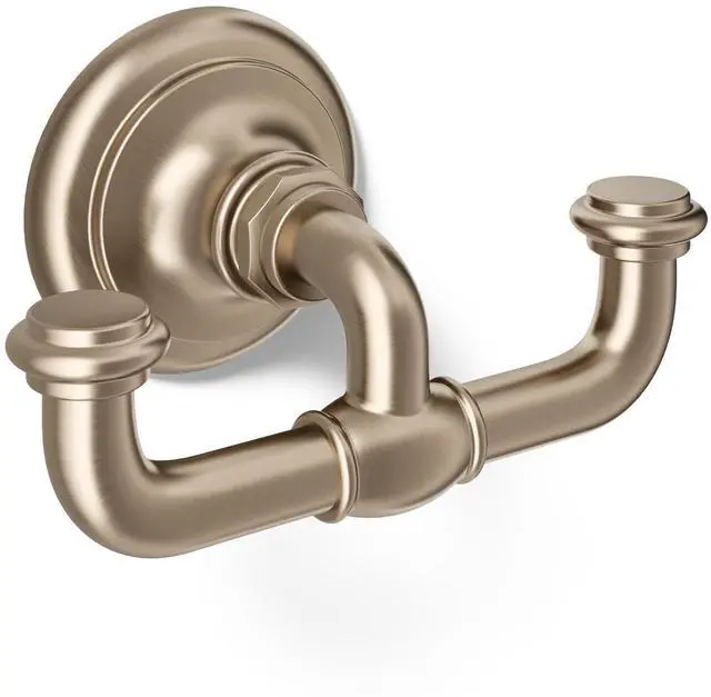 Main image of 72572-BV Artifacts® Double Robe Hook, Vibrant Brushed Bronze