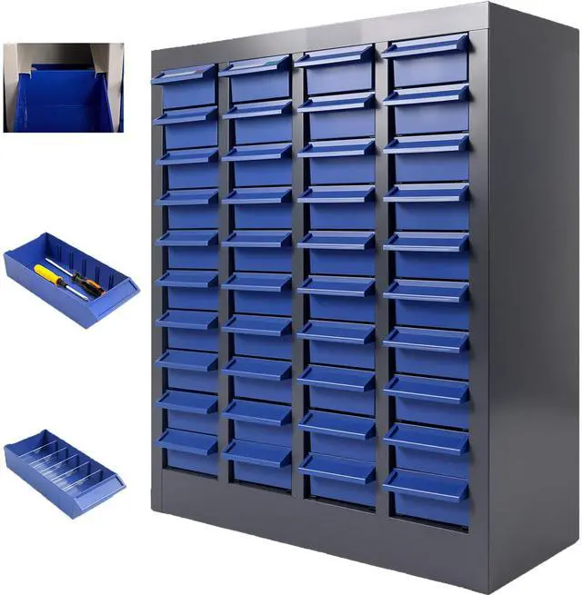 Main image of 40 Drawer Alloy Steel Nut and Bolt Organizer, ABS Material Parts Cabinet, 21" L×9" W×25" H Nuts and Bolts Organizers and Storage, Bolt Bins Organizers for Shop Garage Workshop