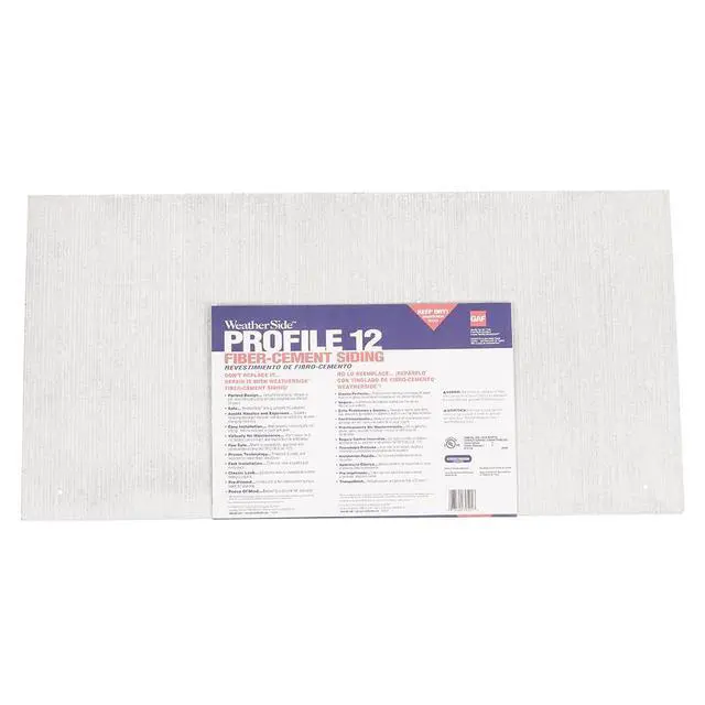 Alt view image 4 of 6 - WeatherSide Profile 12 Fiber-Cement Siding Shingles (12x24) 18 Bundle with Vertical Striated Surface| Fire Resistant & Safe with No Asbestos|Durable & Easy to Install with Pre-Primed Surface