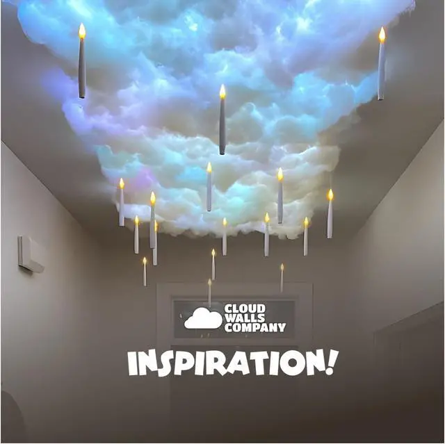 Alt view image 6 of 6 - Cloud Light Ceiling Panels & LED Lights Peel-and-Stick, 32.8 ft LED Strips, Alexa-Enabled, Aesthetic Room Decor for Bedrooms, Dorms, Gaming Rooms, Home Theater, Content Creators, AirBNB Décor