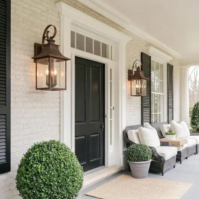Alt view image 6 of 6 - Chancellor 23.25" Outdoor Wall Lantern, 3-Light Copper Bronze Sconce with Clear Glass for Porch, Patio, or Entryway