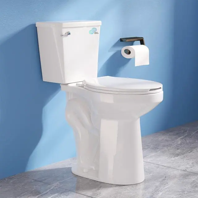 Main image of Simple Projet Tall Toilets for Seniors 21 inch Extra High Toilets, Comfort Bowl Heigh 21", Seat Height 22", Two-Piece Toilet 1.28GPF Powerful, 12 Inch Rough-in, White Color, for Bathroom