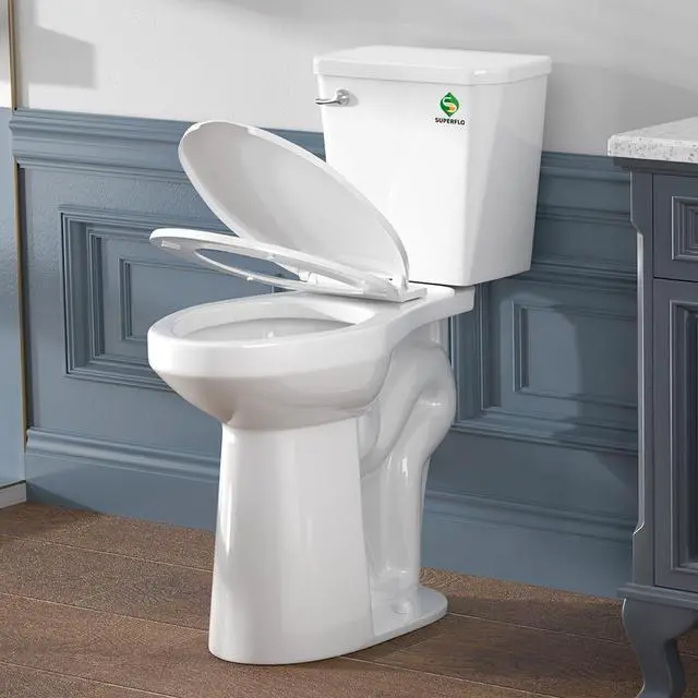 Main image of Tall Toilets for Seniors 21 Inch Extra Tall Toilet with S-trap & Single Flush Tank, High Toilet Bowl with Comfort Chair Seat Suitable for Tall Person