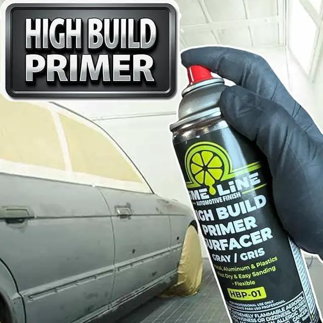 Alt view image 2 of 5 - 1K Flexible High Build Primer Surfacer, Direct to Metal, Automotive and Industrial Grade, 16 oz Aerosol Spray Can, Primer Light Grey (Pack of 6)