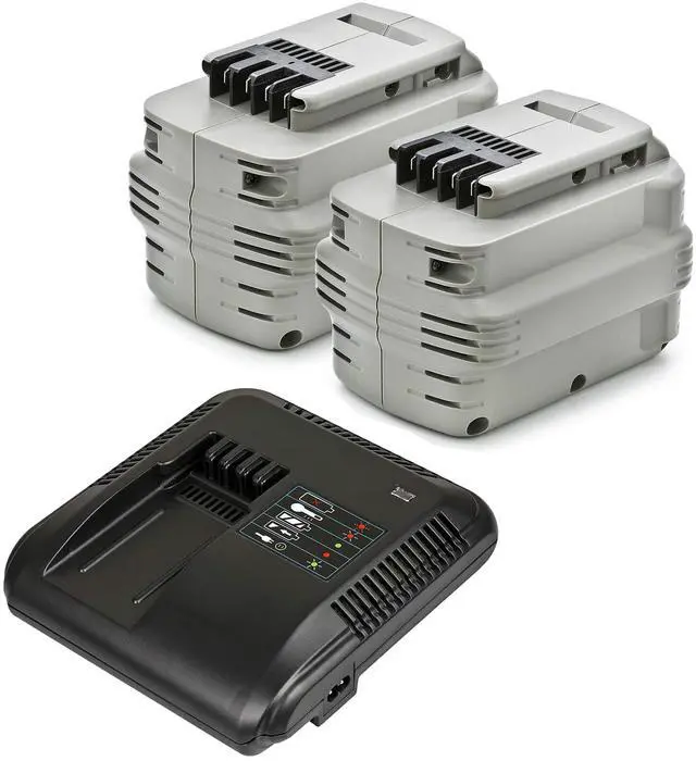 Main image of 24V 3000mAh NiMh Battery for Dewalt DW0242, DW0241 Battery-Charger Pack (2 Batteries + 1 Charger)