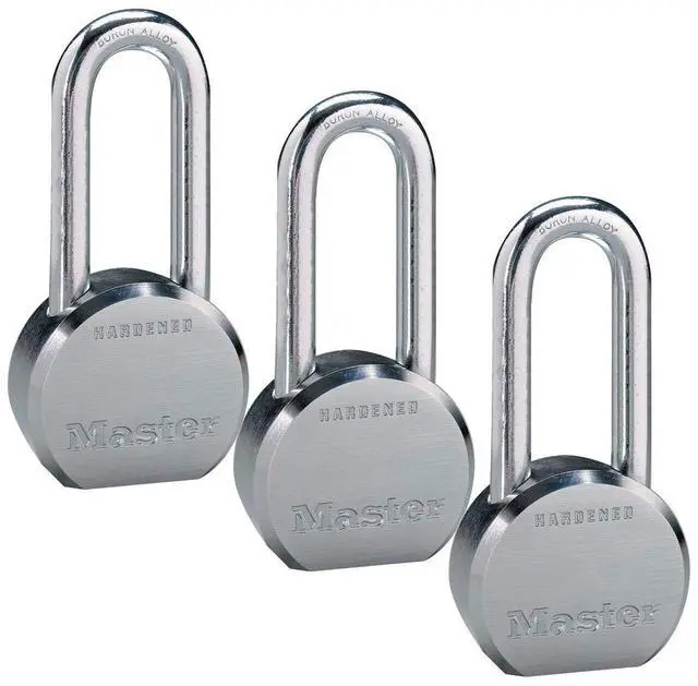 Main image of (3) High Security Pro Series Keyed Alike Padlocks 6230NKALH-3 w/BumpStop Technology