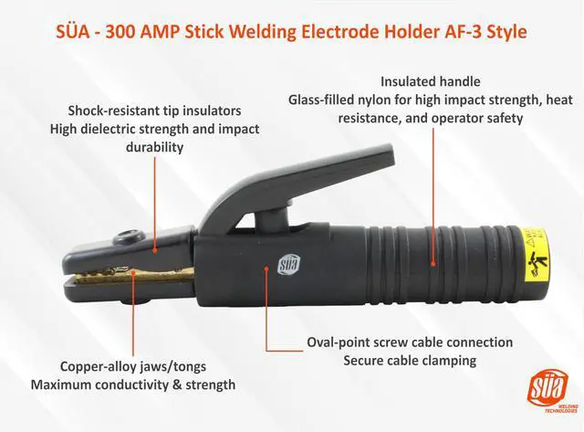 Alt view image 3 of 6 - 150 Amp Welding Electrode Holder Lead Assembly - Dinse 10-25 Connector - #4 AWG 100% Copper Cable (100 FEET)