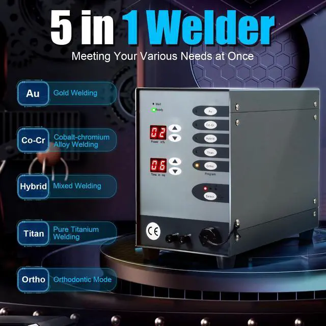 Alt view image 2 of 6 - Jewelry Automatic Spot Welding Machine, 110V 60HZ Pulse Argon Arc Jewelry Spot Welder for Repair Gold and Hardware Workpiece Welding, DIY Jewelry Repair Tool