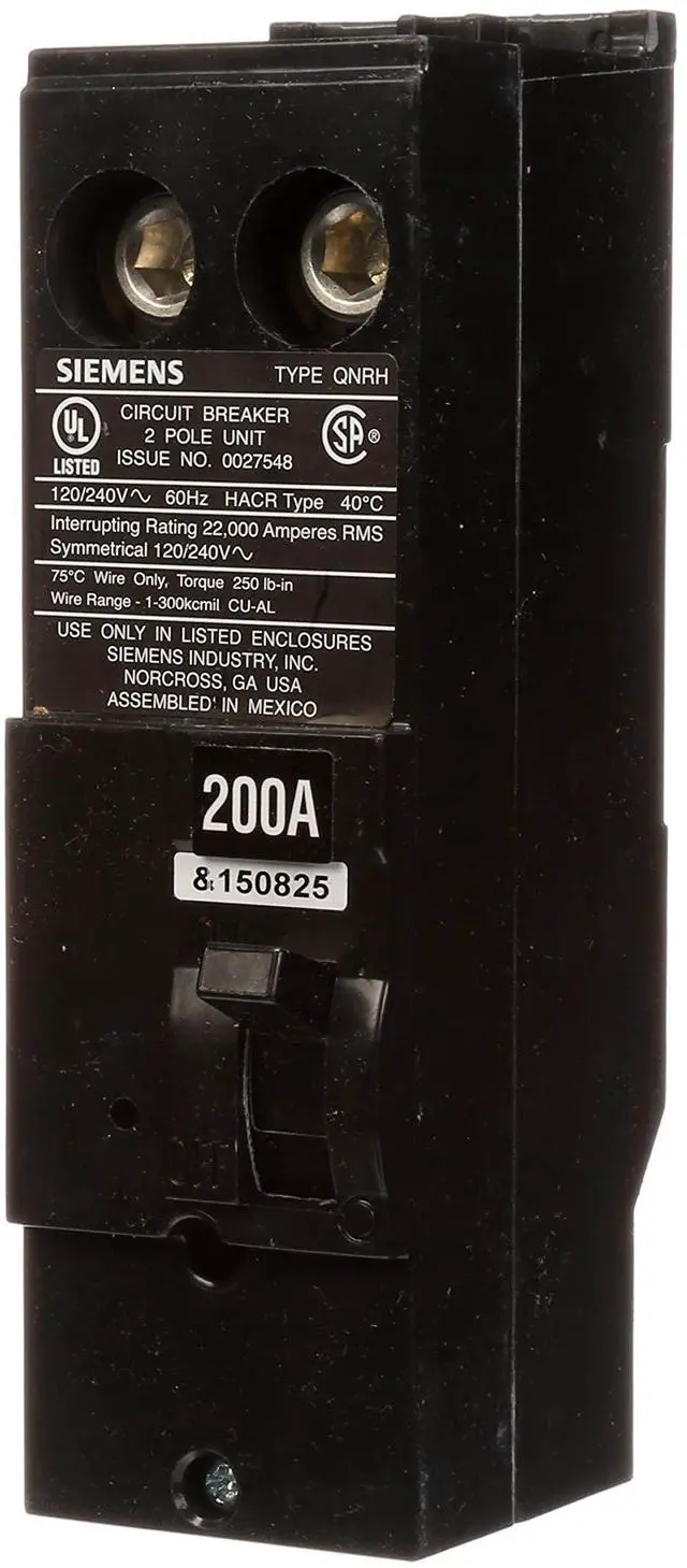Main image of QN2200RH 200-Amp 2 Pole 240-Volt Circuit Breaker