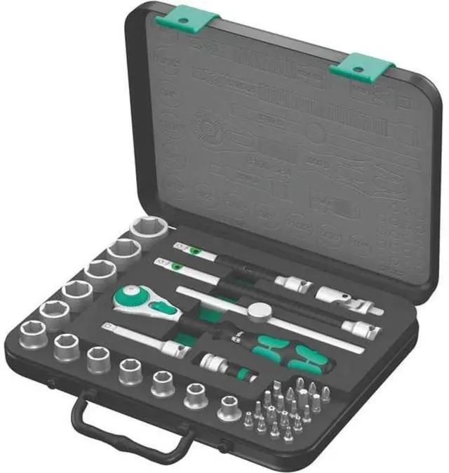 Main image of 5003596001 Zyklop 8100 SB 4 3/8-Inch SAE Ratchet Set, 38-Piece