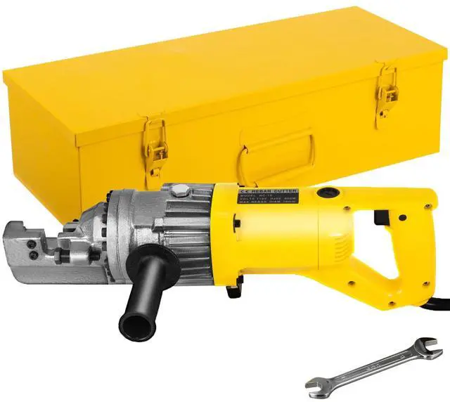 Main image of Electric Hydraulic Rebar Cutter 900W RC-16 110V - Portable, Cuts #5 4-16mm Rebar in 3 Seconds, with Stainless Steel Carry Case