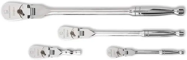 Main image of 4 Piece 1/4", 3/8" & 1/2" Drive 120XP Flex Head Ratchet Set | 81230P