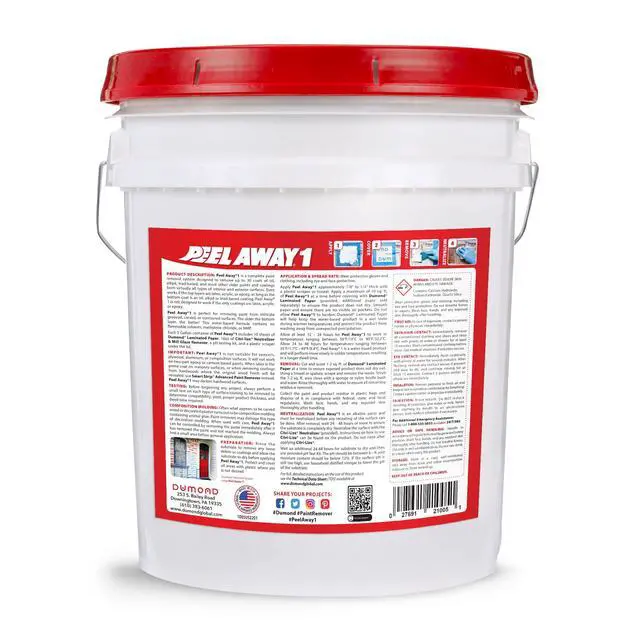 Alt view image 2 of 6 - Peel Away 1 Paint Remover - HEAVY DUTY - Removes Up to 30 Layers of Lead, Oil, & Alkyd-Based Paints & Coatings - The Older the Paint the Better - Complete Paint Removal System Under the Lid - 5 Gallon