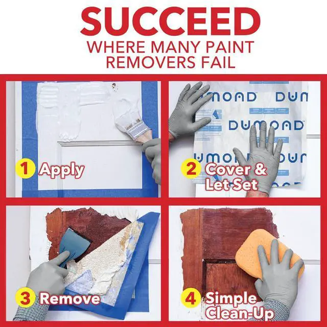Alt view image 5 of 6 - Peel Away 1 Paint Remover - HEAVY DUTY - Removes Up to 30 Layers of Lead, Oil, & Alkyd-Based Paints & Coatings - The Older the Paint the Better - Complete Paint Removal System Under the Lid - 5 Gallon