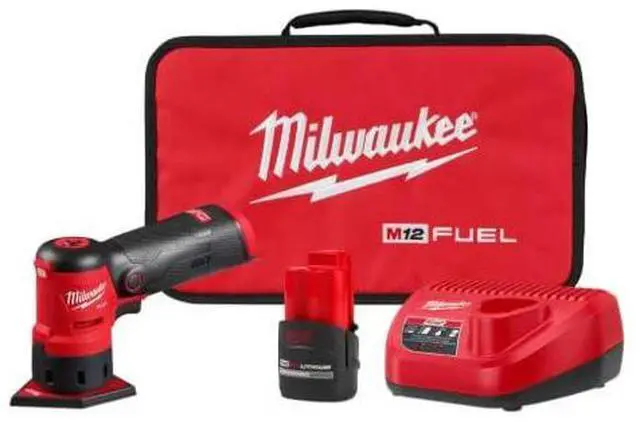 Main image of M12 FUEL 12-Volt Lithium-Ion Brushless Cordless Orbital Detail Sander Kit with (1) High Output 2.5 Ah Battery
