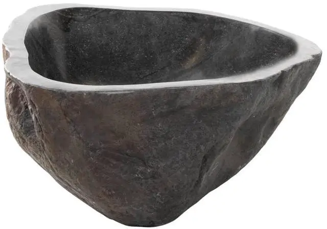 Alt view image 4 of 6 - Wash Basin, Bathroom Sink Bath Wash Bowl, Vanity Sink Bathroom Basin Small Bathroom Sink, Countertop Wash Basin Wash Sink, River Stone Oval