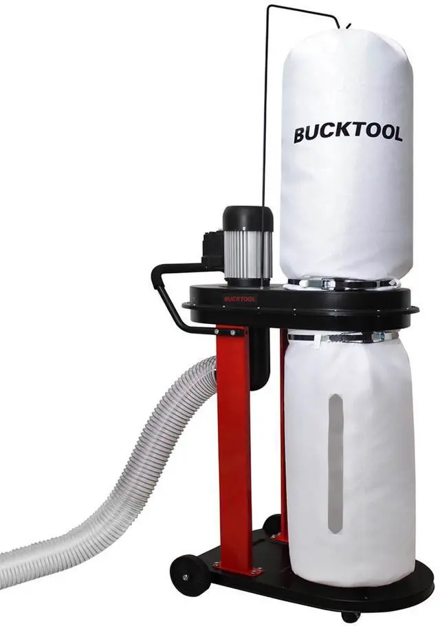 Main image of 1.2 HP Auto Start 750CFM Dust Collector with 3 Dust Collection Bag,13 Gallon and 5 PCS Reducer for Woodworking
