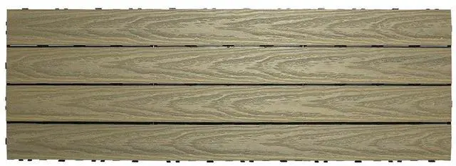 Main image of UltraShield Naturale 1 ft. x 3 ft. Quick Deck Outdoor Composite Deck Tile in Roman Antique (15 sq. ft. per Box)
