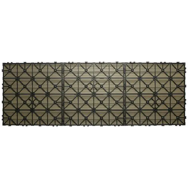 Alt view image 2 of 2 - UltraShield Naturale 1 ft. x 3 ft. Quick Deck Outdoor Composite Deck Tile in Roman Antique (15 sq. ft. per Box)