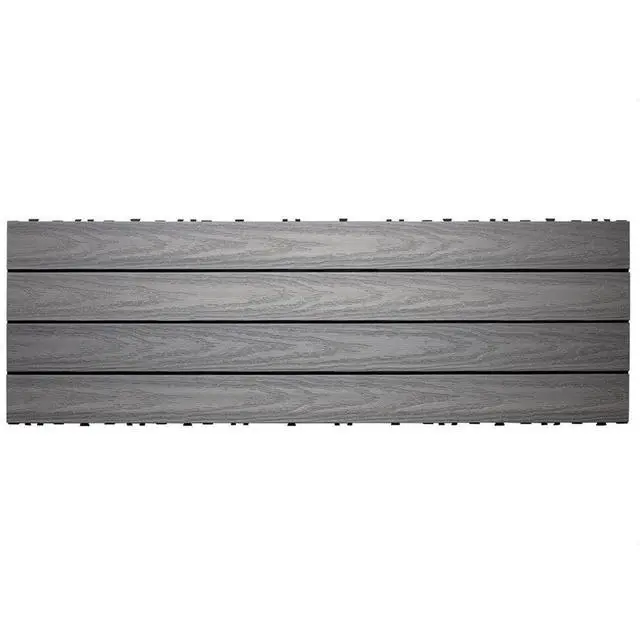Main image of UltraShield Naturale 1 ft. x 3 ft. Quick Deck Outdoor Composite Deck Tile in Westminster Gray (15 sq. ft. Per Box)