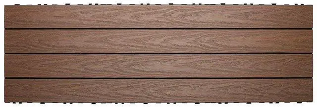 Main image of UltraShield Naturale 1 ft. x 3 ft. Quick Deck Outdoor Composite Deck Tile in Brazilian Ipe (15 sq. ft. Per Box)