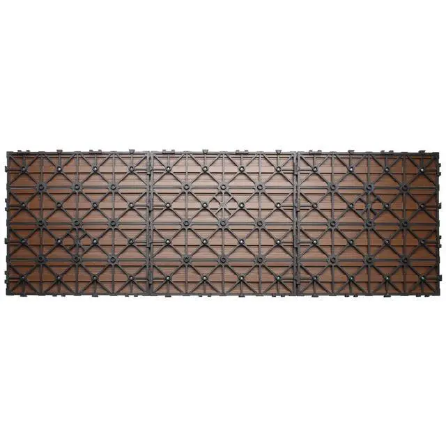 Alt view image 2 of 2 - UltraShield Naturale 1 ft. x 3 ft. Quick Deck Outdoor Composite Deck Tile in Brazilian Ipe (15 sq. ft. Per Box)
