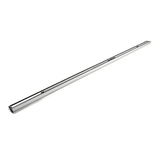 Alt view image 6 of 6 - T- Astragals for Your Double Door Heavy Duty - Satin Anodized Combination Astragal and Flush Bolt Assembly. Double Door Seal Closer - Double Door Central Lock - Passive Door Lock (Silver 80 Inch)