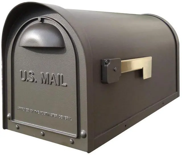 Main image of Special Lite Classic Curbside Mailbox - Mocha Aluminum Mailbox for Post Mount - SCC-1008-MOC