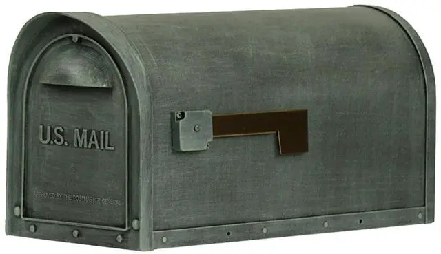 Main image of Special Lite Classic Curbside Mailbox - Verde Green Aluminum Mailbox for Post Mount - SCC-1008-VG
