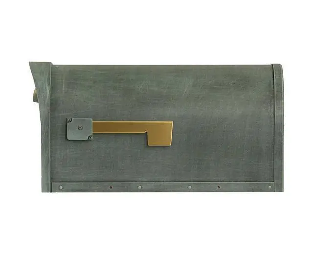 Alt view image 4 of 6 - Special Lite Classic Curbside Mailbox - Verde Green Aluminum Mailbox for Post Mount - SCC-1008-VG