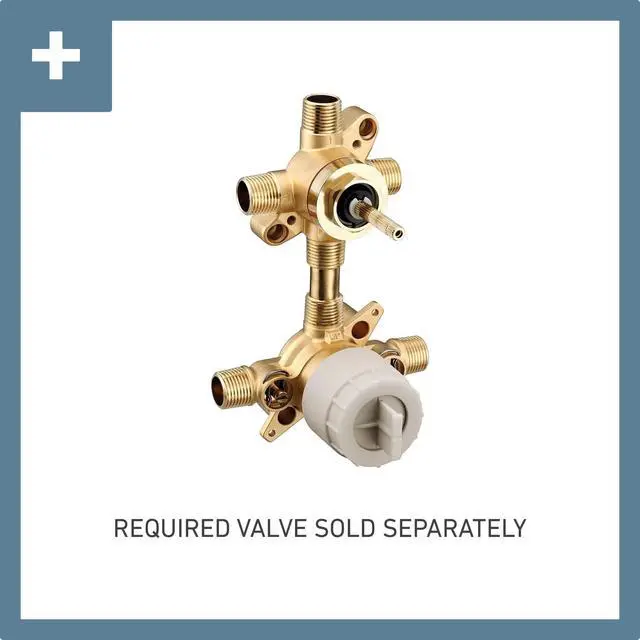 Alt view image 2 of 3 - UTS2411 Flara M-CORE 3-Series 2-Handle Shower Trim with Integrated Transfer Valve, Valve Required, Chrome