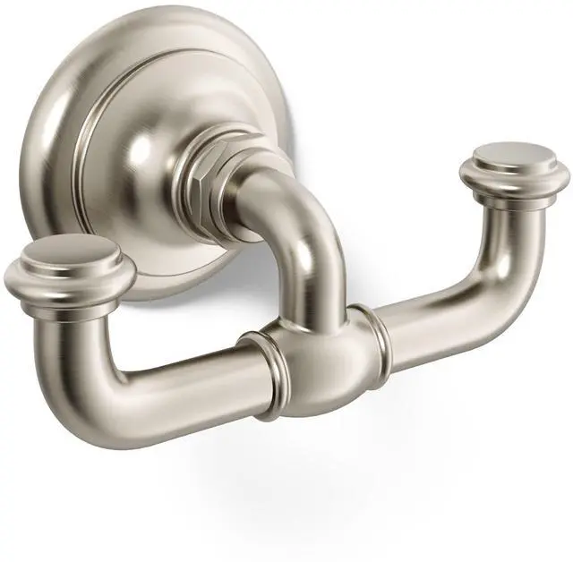 Main image of 72572-BN Artifacts® Double Robe Hook, Vibrant Brushed Nickel