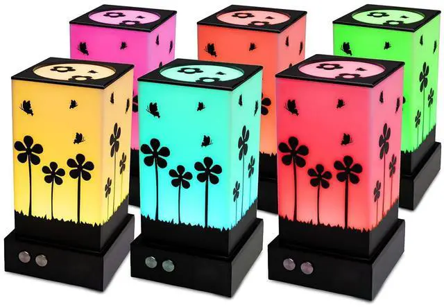 Main image of Friendship Lamps, Telepathy Flora, Long Distance WiFi Touch Light, Stay Connected from Anywhere, 250+ Colors, Gift for Couples, Friends & Family, Fathers Day, No Subscription (Set of 6)