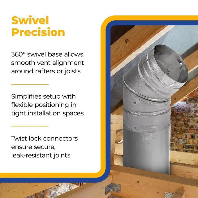 Alt view image 3 of 6 - 3 Inch PelletVent Stainless Steel Double Wall Vent Pipe Kit - Pellet Stove Exhaust for Indoor Heater, Horizontal Venting System with Cleanout Tee Cap