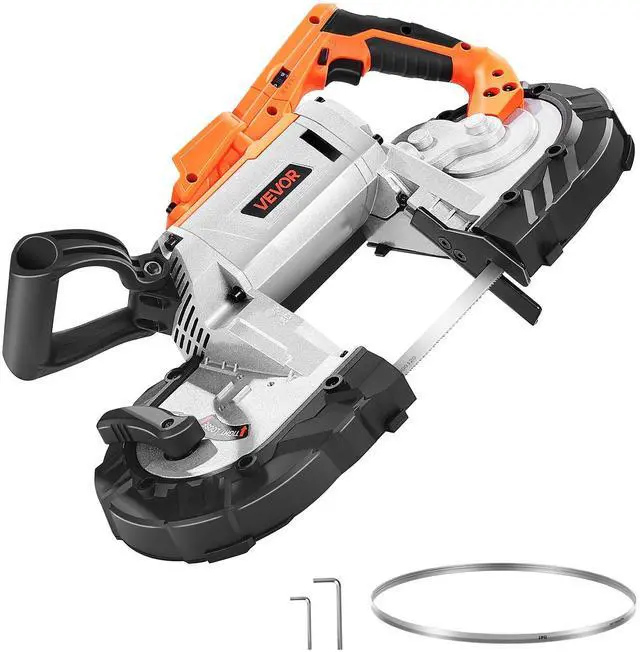 Main image of 20V Portable Band Saw, 5 in Deep Cut, 360W Cordless Compact Bandsaw with Brushless Motor, Adjustable Speed, for Cutting Metal, Wood, Compatible with Makita Batteries (Bare Tool Only)