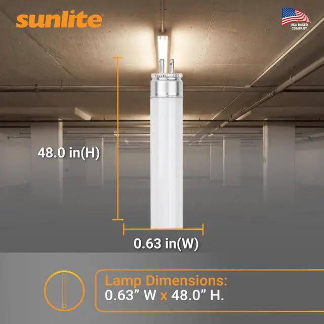 Alt view image 3 of 6 - F32T8/SP835 T8 Linear Fluorescent Lamp, 32 Watts, 3050 Lumens, 3500K Neutral White, Medium G13 Bi Pin Base, High Performance Straight Tube, 30 Pack